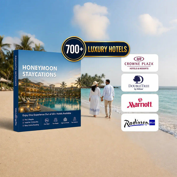 Honeymoon Staycation Gift Box: Choose One-Night Romantic Stay at 700+ Prestigious Hotels
