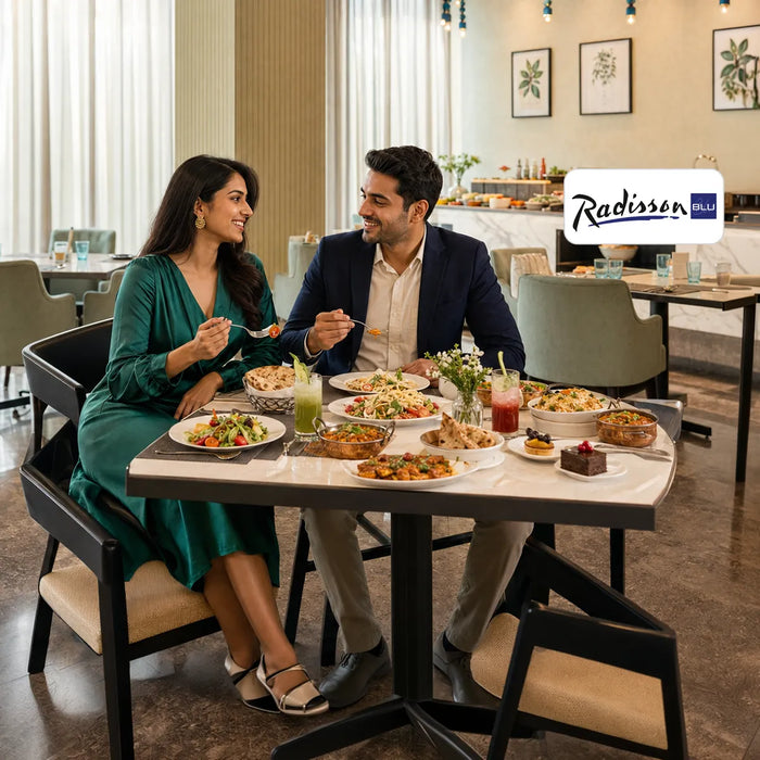 International Lunch Buffet Experience for Two at Fiona by Radisson Blu Mumbai International Airport