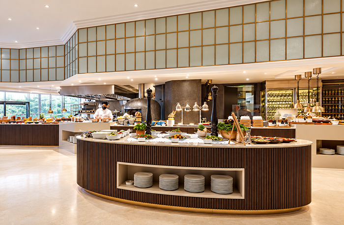 The Leela Bhartiya City Bengaluru - Sunday Brunch with Live Cooking Stations at Quattro for One