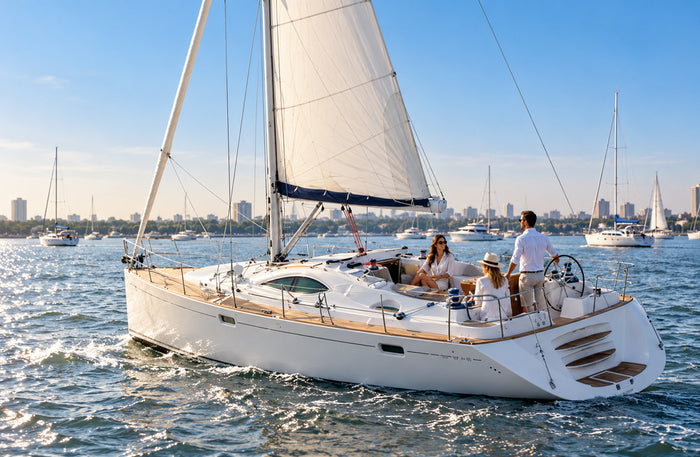 Luxurious Private Jeanneau 29 Yacht Sailing Experience in Mumbai for Up to 8 People