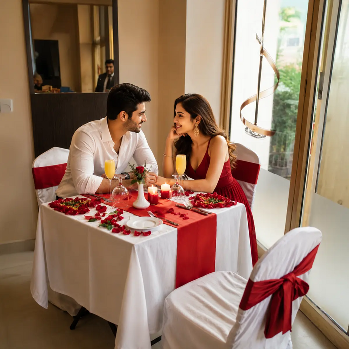 Magical Multi-Cuisine Candlelight Proposal Dinner Experience for Two in Bengaluru