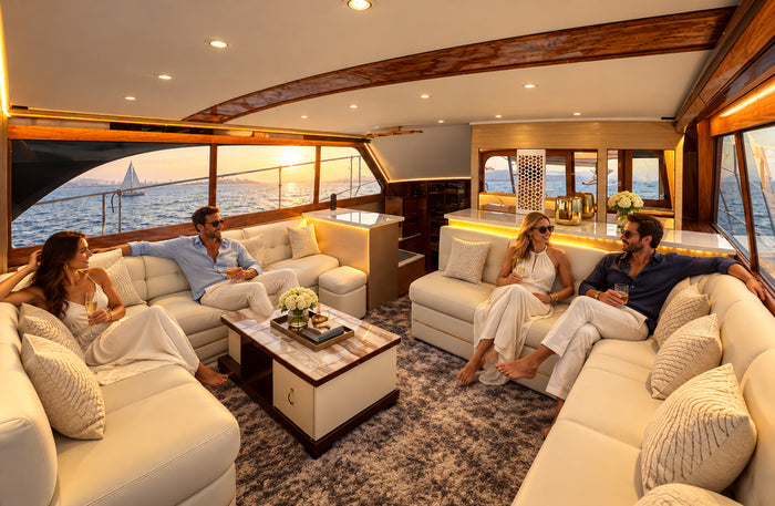 Majestic Private Royal Lady Yacht Sailing Experience for Up to 20 People in Mumbai