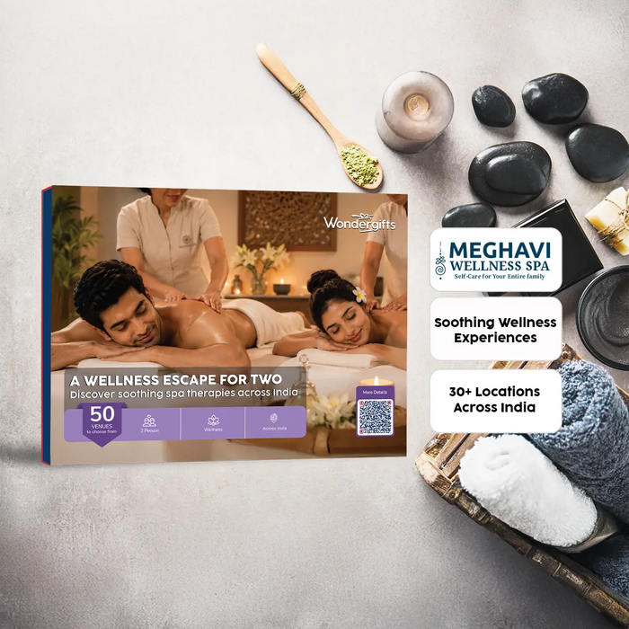 Meghavi Spa Couples Massage Gift Box: Soothing Wellness Retreats Across India