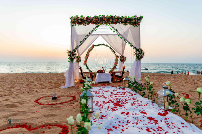 Romantic Beachside Cabana Experience for Two in Mumbai