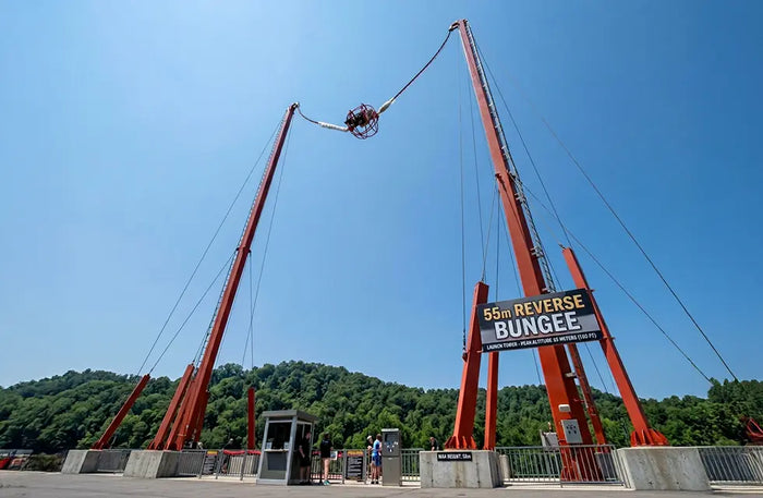 Mind-Blowing 55m Reverse Bungee and 43m Giant Swing Combo in Rishikesh