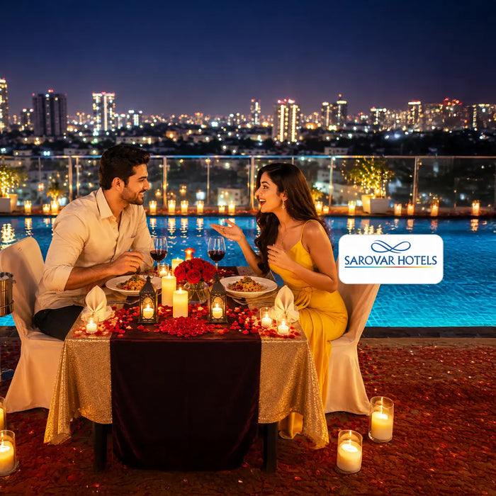 Moonlit Three-Course Rooftop Poolside Dining Experience for Two at Davanam Sarovar Koramangala Bengaluru