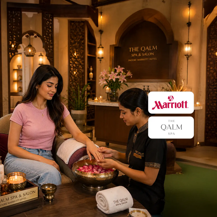 Pampering 70-Minute Manicure and Pedicure Experience for One at The Qalm Spa & Salon, Indore Marriott Hotel