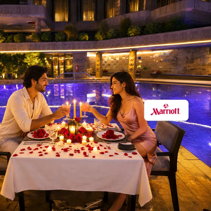 Luxury Romantic Dining Gift Box For Two - Choose from Leela, Hyatt, Radisson, Hilton & 400+ Signature Restaurants Across India