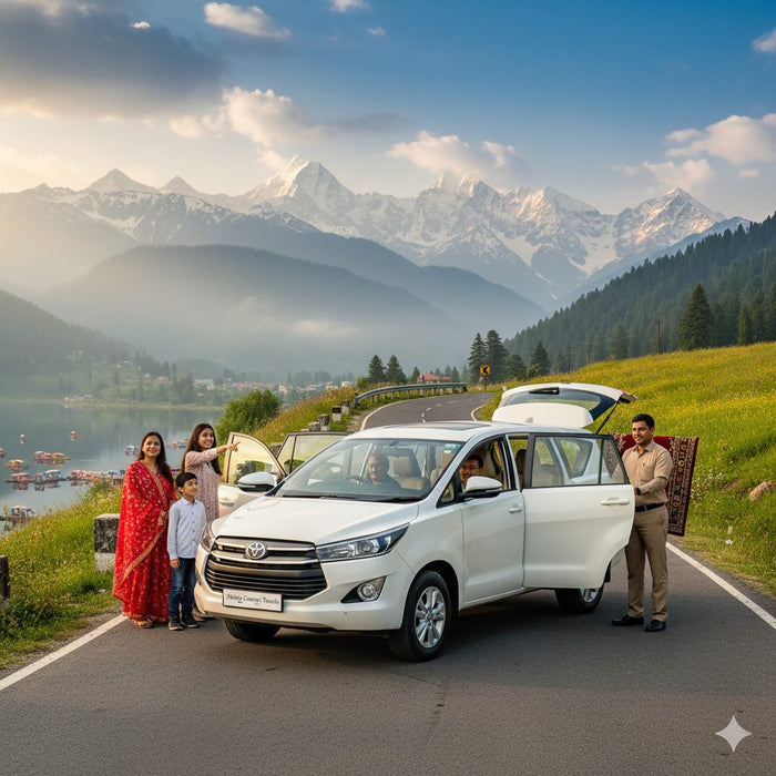 Private Toyota Innova AC Sightseeing Car with Driver in Srinagar