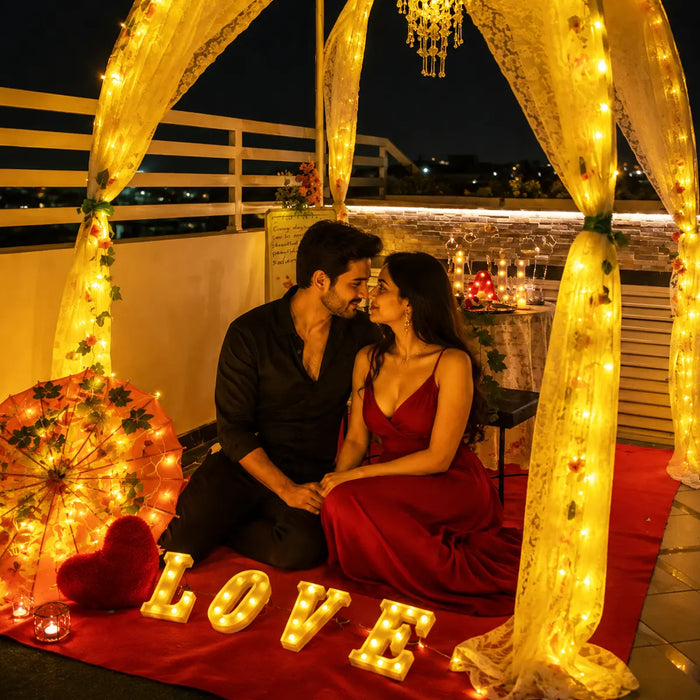 Premium Private Candlelight Dinner Experience for Two at Gm Plaza in Jaipur, Jaipur Delhi NCR