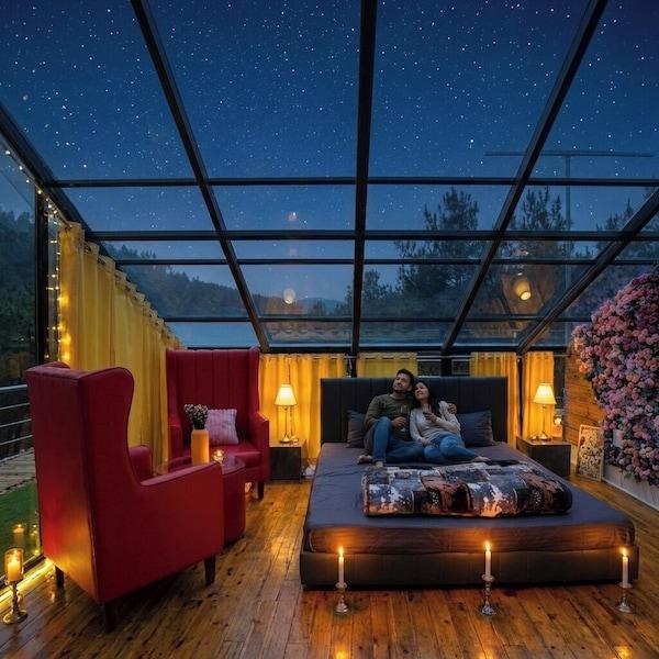 Romantic Rooftop Dining Package for Two in Mumbai