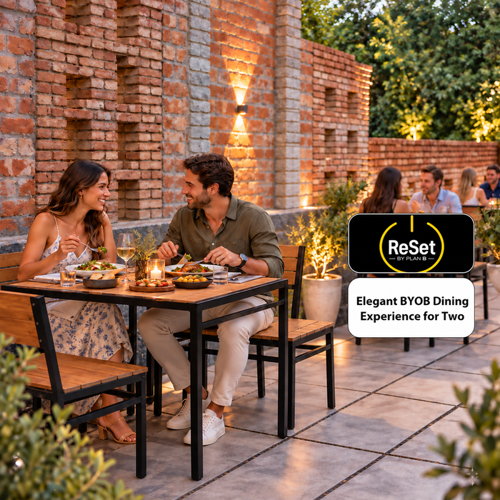 ReSet by Plan B, Sector 43 Gurugram - Elegant BYOB Dining Experience for Two