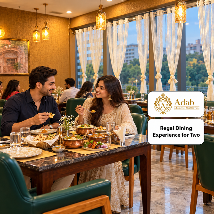 Regal Dining Experience for Two at Adab – A Legacy of Mughlai Taste Noida