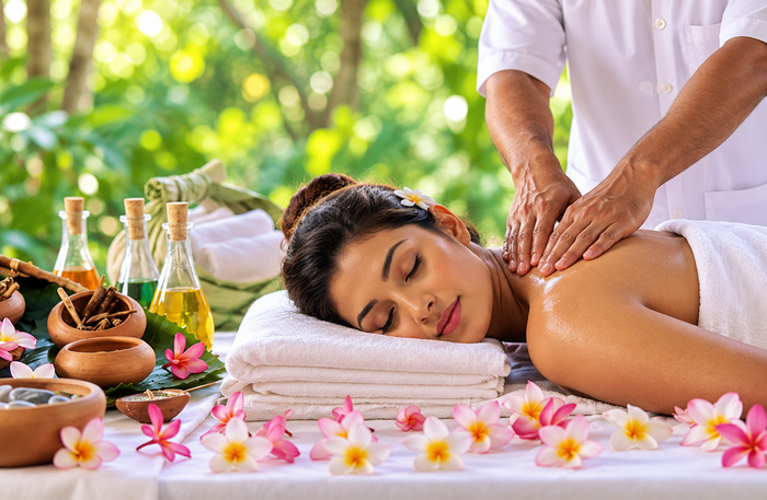 Rejuvenating 90-Minute Ayurvedic Abhyangam Massage with Bahya Vasti Therapy at Shadanga New Delhi for One