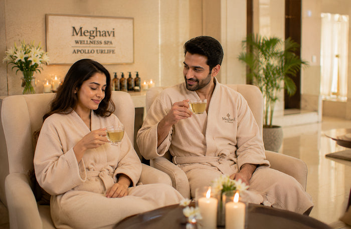 Restorative One-Hour Couple Swedish Massage at Meghavi Wellness Spa - Apollo Urlife - Hyderabad