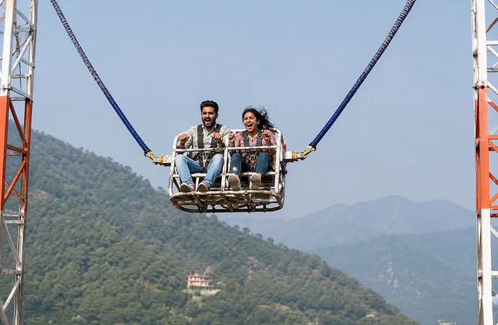 Rishikesh Thrill Combo: 55m Tower Bungee Jump & Reverse Bungee Experience