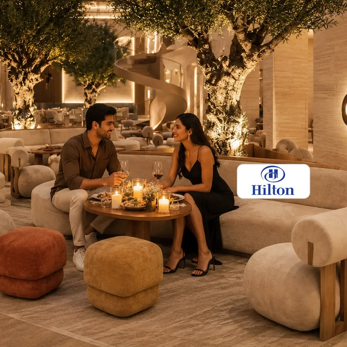 Luxury Romantic Dining Gift Box For Two - Choose from Leela, Hyatt, Radisson, Hilton & 400+ Signature Restaurants Across India
