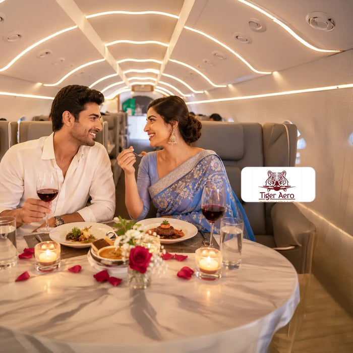 Romantic 4-Course Non-Vegetarian Candlelight Dinner for Two at Tiger Aero Restaurant Bengaluru