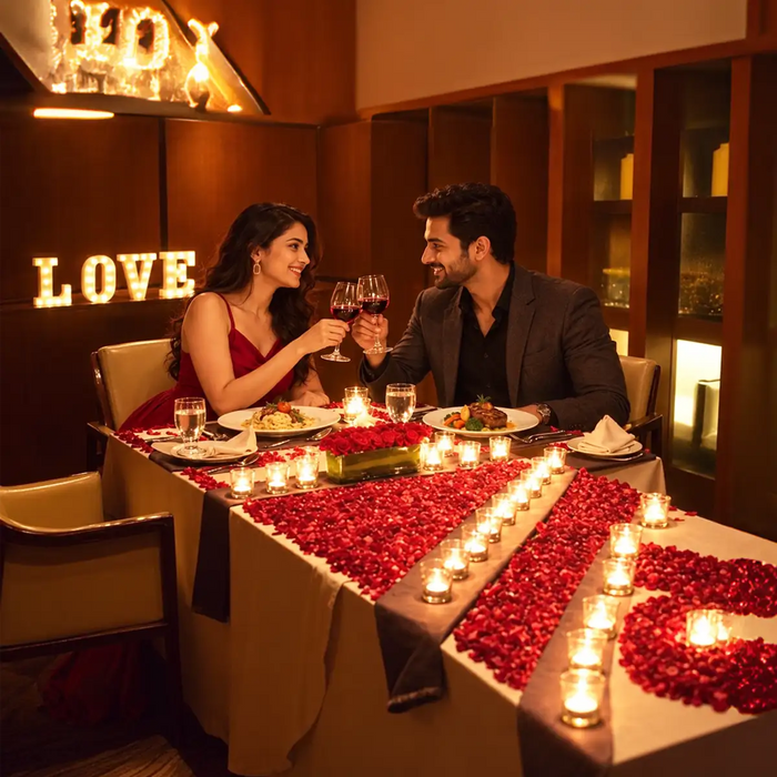 Romantic Continental Candlelight Dinner Experience for Two in Bengaluru