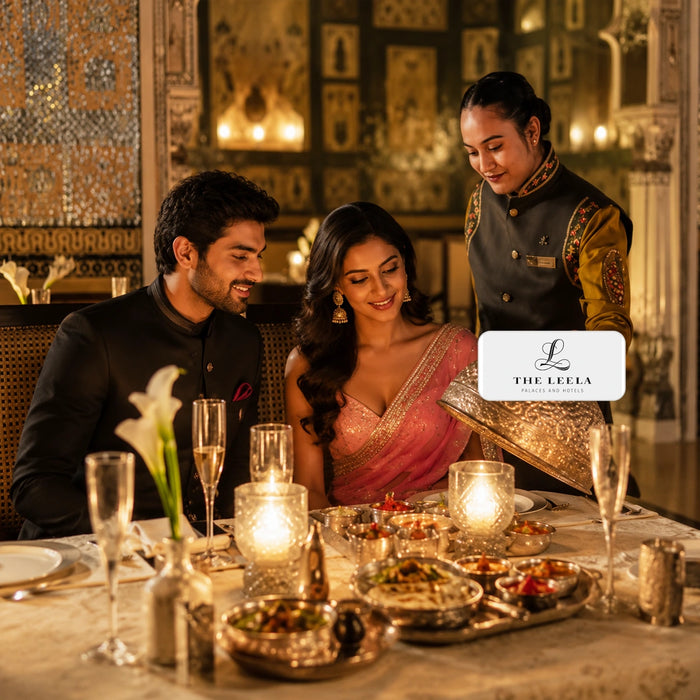 Royal Indian Maharani Set Menu Dining Experience for Two at Jamavar, The Leela Palace Bengaluru
