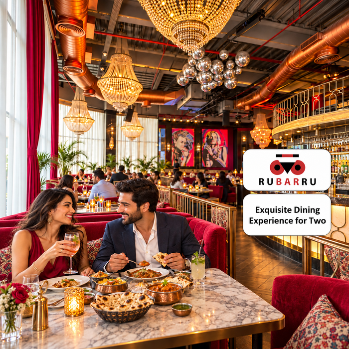 Ru-Bar-Ru - Appetizing Dining Experience for Two at 6 Locations Across Delhi NCR