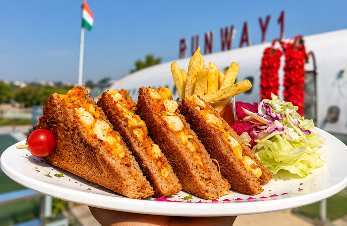 Runway1 - Immersive Airplane-Themed Dining Experience for Two at 2 Locations in Delhi NCR