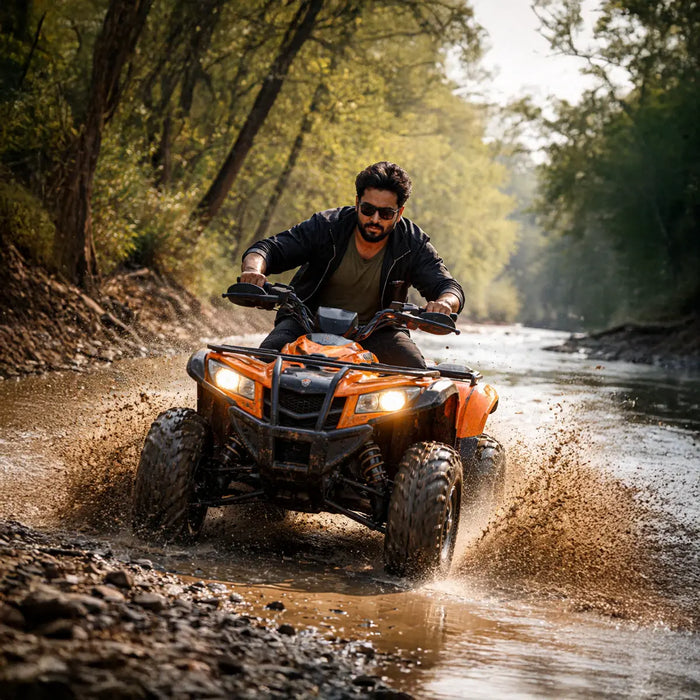 Adventure-Filled Razor 570 3-Seater ATV Driving Experience on Palampur's Tea Track