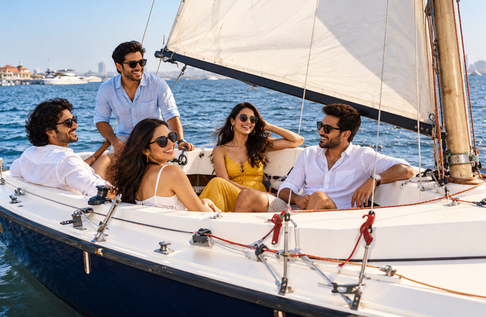 Serene Two-Hour Private Sea Bird Yacht Sailing Experience in Mumbai for Up to 6 People