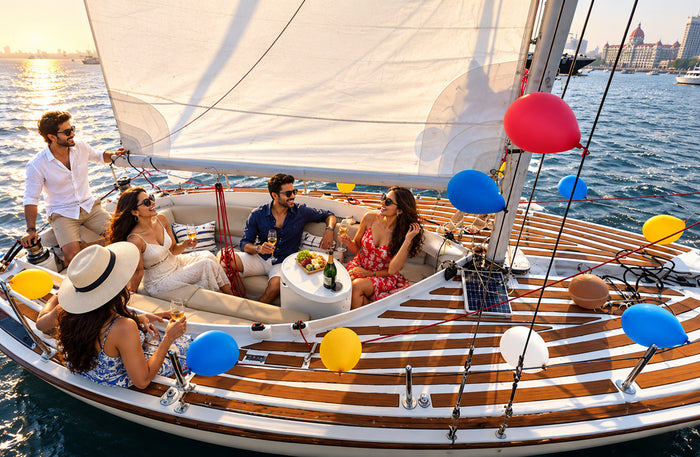 Serene Two-Hour Private Sea Bird Yacht Sailing Experience in Mumbai for Up to 6 People