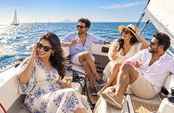 Serene Two-Hour Private Sea Bird Yacht Sailing Experience in Mumbai for Up to 6 People