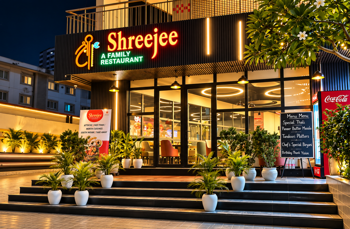 Shreejee Arcade Gaur City - Flavourful Vegetarian Dining Experience for Two