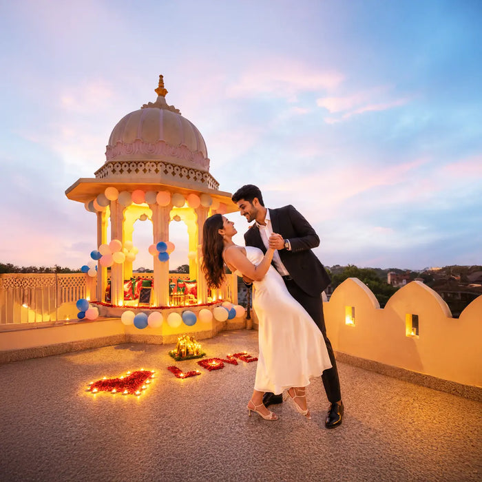 Signature Private Balcony Candlelight Dinner Experience for Two in Jaipur, Jaipur Delhi NCR