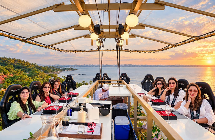 Unique Sky View Dining for Two Gift Box - Romantic Rooftop & Dinner in the Sky Experiences with Stunning Views
