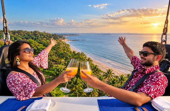 Unique Sky View Dining for Two Gift Box - Romantic Rooftop & Dinner in the Sky Experiences with Stunning Views