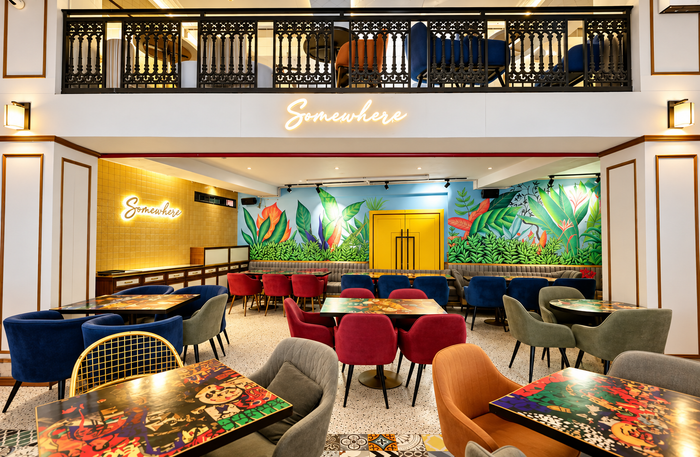 Somewhere Restaurant & Bar Connaught Place - Tropical-Inspired Dining Experience for Two