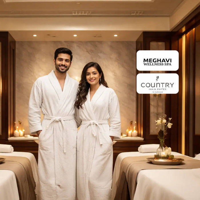 Soothing One-Hour Couple Swedish Massage at Meghavi Wellness Spa - Country Inn - Gurugram