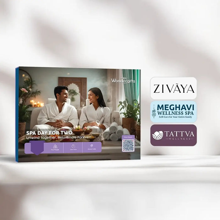 Spa Day for Two Gift Box: Experience Rejuvenating Treatments at 250+ Top Spas Across India