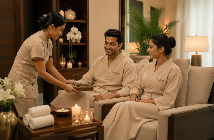 Tranquil One-Hour Couple Swedish Massage at Meghavi Wellness Spa - Novotel Chennai OMR