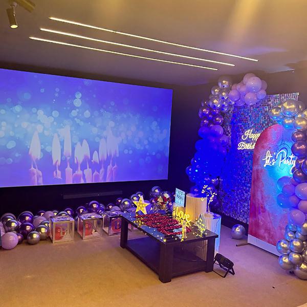 Elegant Lavender Private Theatre Celebration Experience for Two