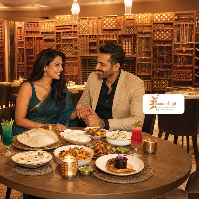 Vegetarian Coastal Dining Experience for Two at Sana-di-ge Delhi