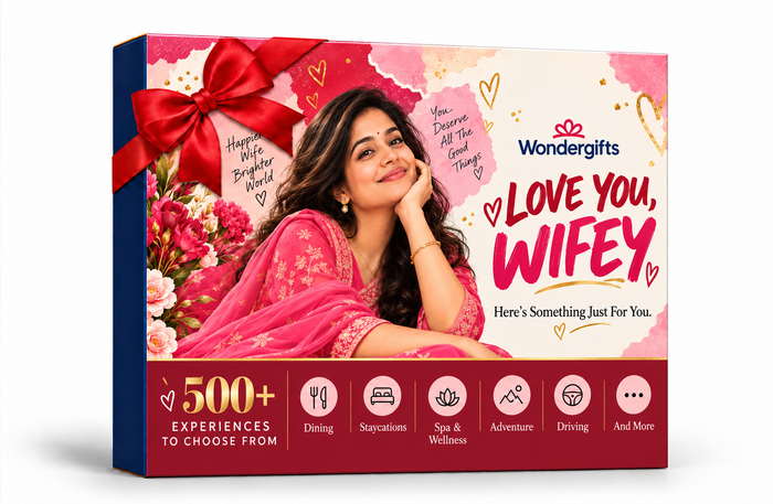 Love You Wifey Gift Box: Make Her Feel Special with 500+ Memorable Experiences