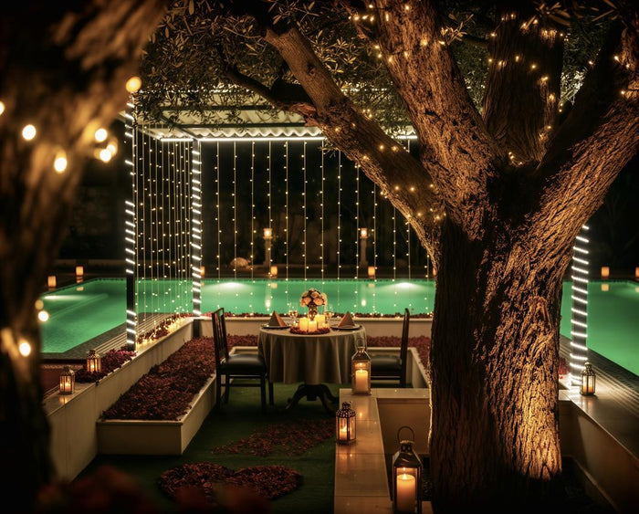 Private Vegetarian Candlelight Dinner Experience for Two at RADSUM Aravali Hills Gurugram