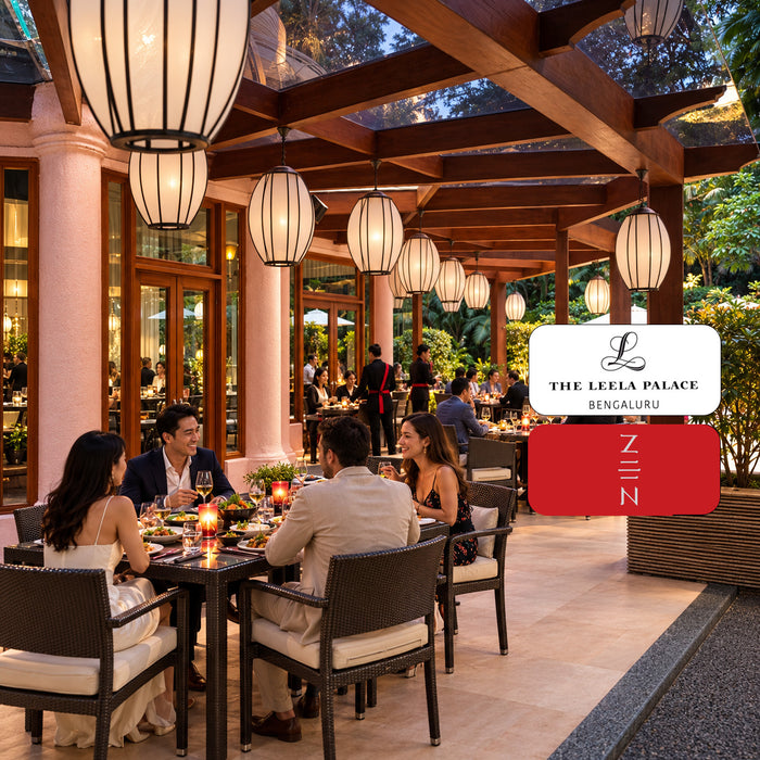 The Leela Palace Bengaluru - Indulgence Fine Dining Experience for Two at ZEN