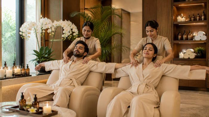 Soothing One-Hour Couple Swedish Massage at Meghavi Wellness Spa - Novotel Sipcot - Chennai