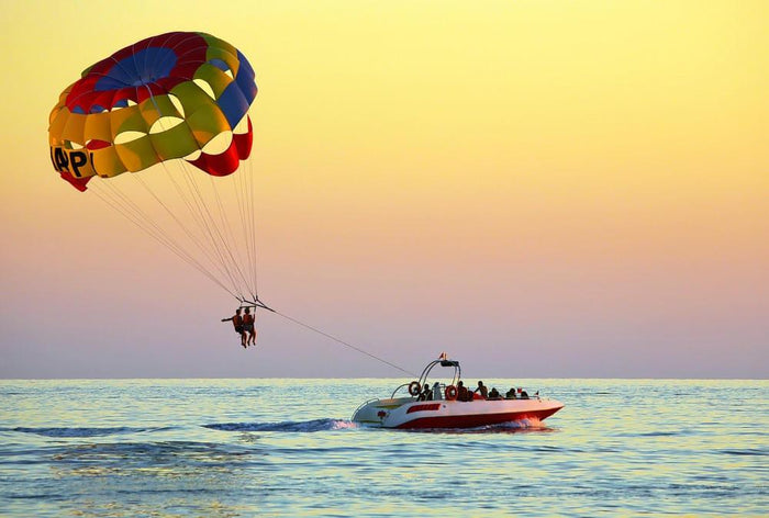Parasailing in Mandarmani, West Bengal
