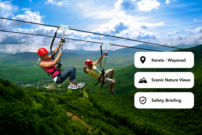 Adventure-Loaded Scenic Ziplining Experience in Wayanad