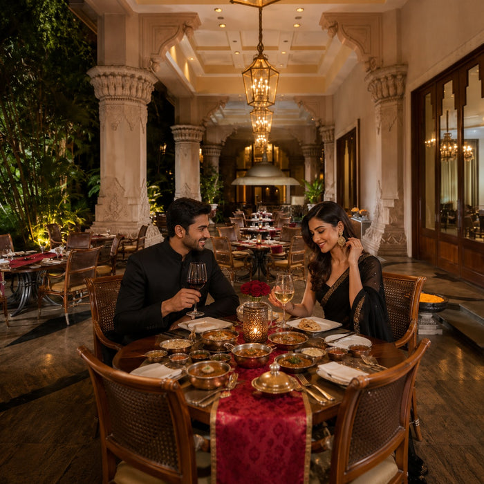 Maharaja Set Menu Dining Experience for Two at Jamavar, The Leela Palace Bengaluru