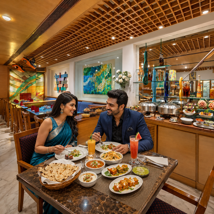 Indian Set Menu Dinner for Two at Flavours Café, The Ambassador Hotel Mumbai