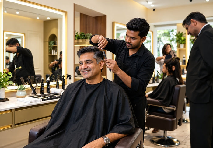 Refreshing Men's Haircut Experience for One at US Hairline – Unisex Salon Bengaluru