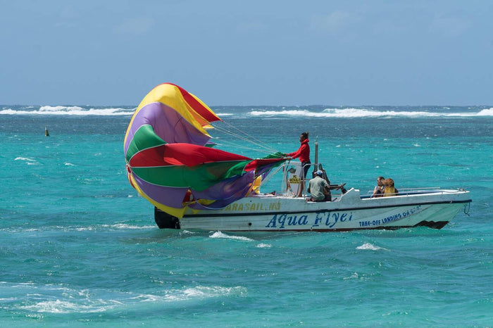 Parasailing in Mandarmani, West Bengal
